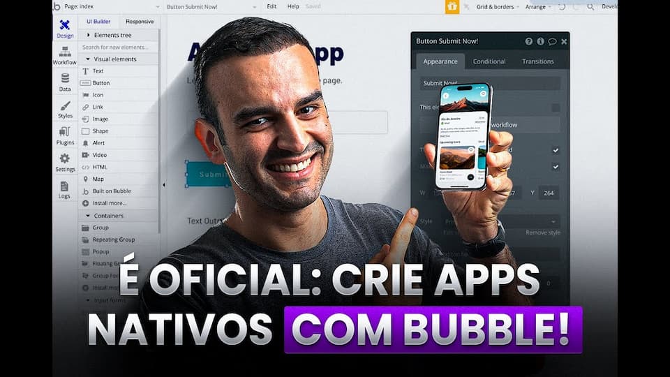 LANÇAMENTO OFICIAL - Apps Nativos com Bubble (FINALMENTE!) 2